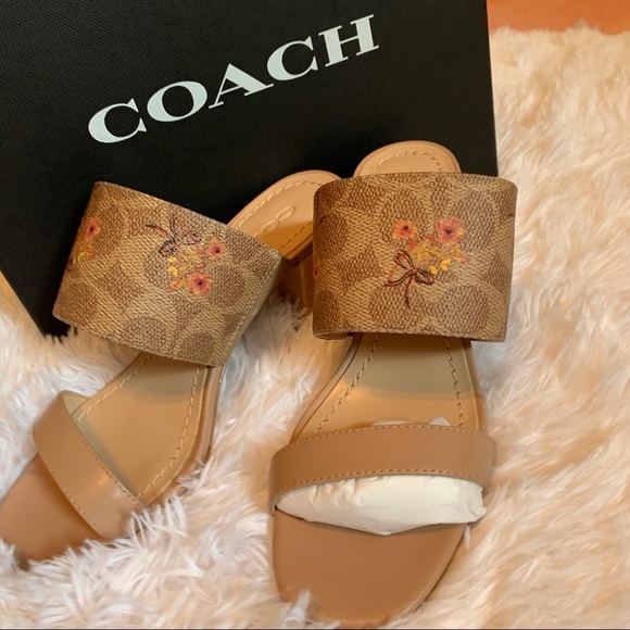 Coach Mae Mule Sig Pra Heel - Picture 4 of 16